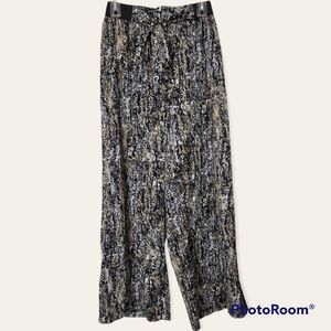 Miss Star Beach Coastal Wide Leg Pants Size Medium